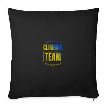 Climbing Crew - Sofa pillowcase 17,3'' x 17,3'' (45 x 45 cm) - black - Front