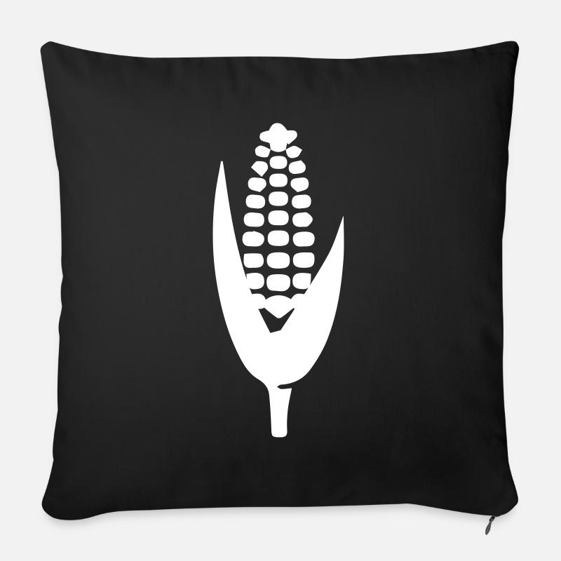 Mais symbol - Sofakissenbezug 45 x 45 cm - Schwarz