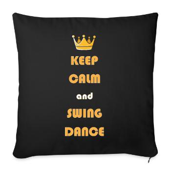 Swing Swing Music - Sofa pillowcase 17,3'' x 17,3'' (45 x 45 cm) - black - Front