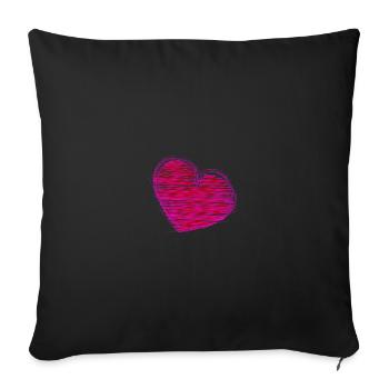 LOVE. NOËL. COUPLE. JUST MARRIED. EVJF - Housse de coussin décorative 45 x 45 cm - noir - Devant