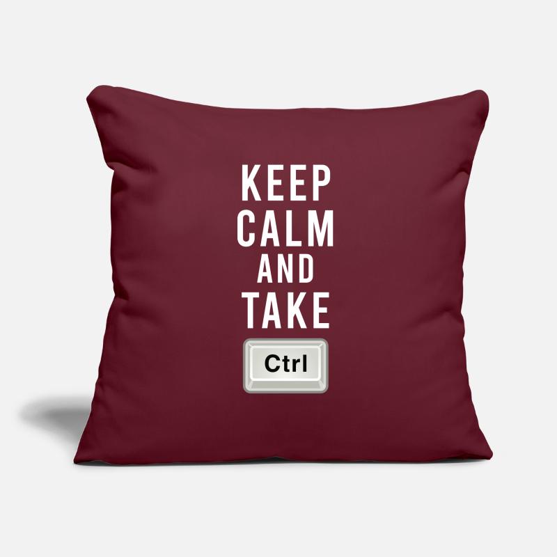 Keep Calm And Take Control - Ctrl - Programming Sofa pillowcase 17,3'' x 17,3'' (45 x 45 cm)