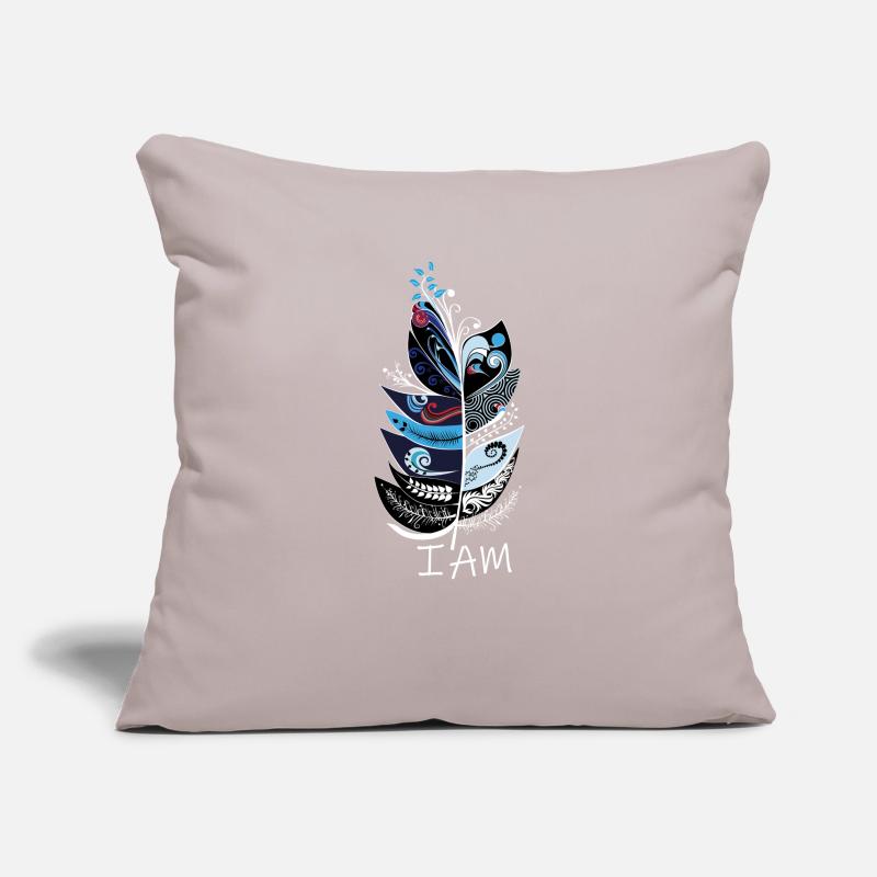 Plume Housse de coussin décorative 45 x 45 cm