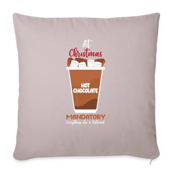 Cadeaux de Noël Noël - Housse de coussin décorative 45 x 45 cm - taupe clair - Devant