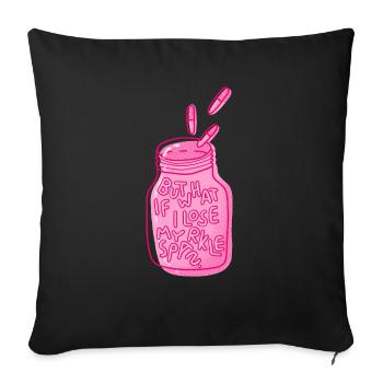what if i lose my sparkle Spruch mental health - Sofakissenbezug 45 x 45 cm - Schwarz - Vorne