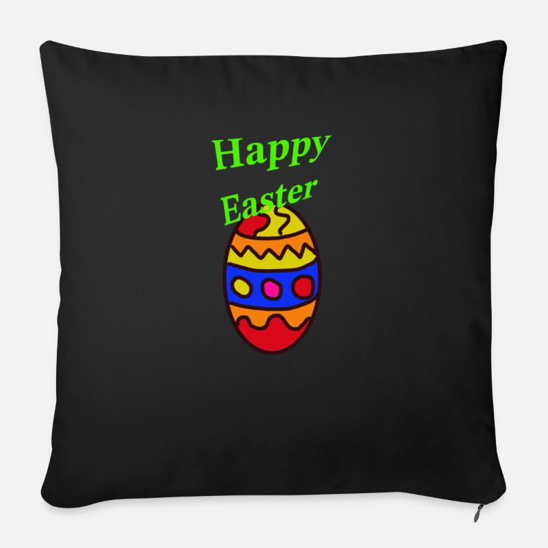 Ostern - Sofakissenbezug 45 x 45 cm - Schwarz