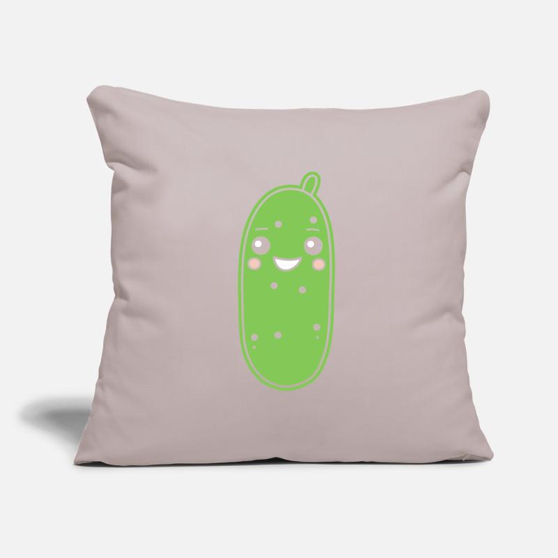 concombre Housse de coussin décorative 45 x 45 cm
