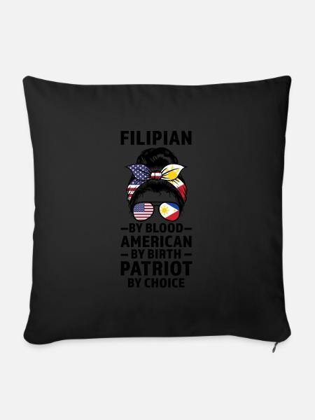 Philippinisch Filipino Philippinisches Geschenk - Sofakissenbezug 45 x 45 cm - Schwarz