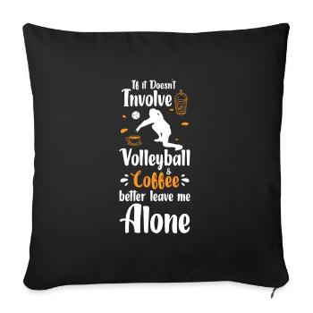 Volleyball Beach Volleyball Game Team - Sofa pillowcase 17,3'' x 17,3'' (45 x 45 cm) - black - Front