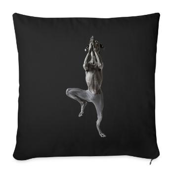 Deutsche Dogge - Sofakissenbezug 45 x 45 cm - Schwarz - Vorne