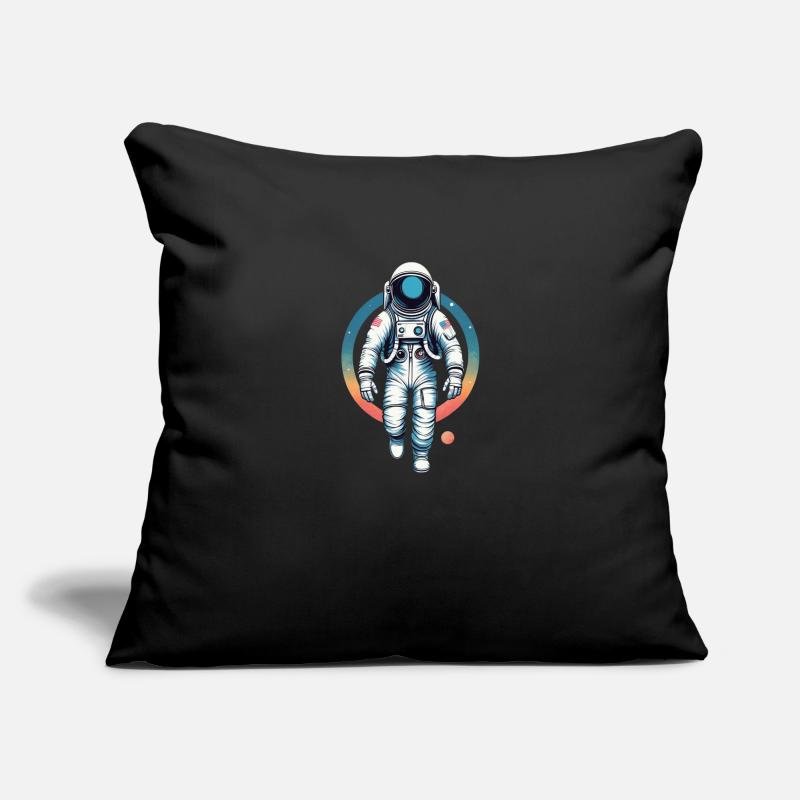 L’astronaute dans l’espace Housse de coussin décorative 45 x 45 cm