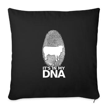 Vaches agriculture vache vache vache bovin agriculteur - Housse de coussin décorative 45 x 45 cm - noir - Devant