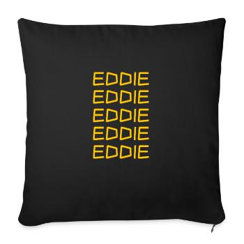 Garçon Eddie - Housse de coussin décorative 45 x 45 cm - noir - Devant