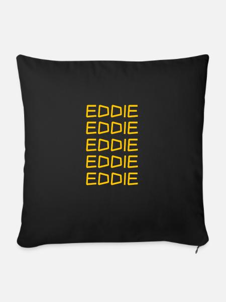 Junge Eddie - Sofakissenbezug 45 x 45 cm - Schwarz