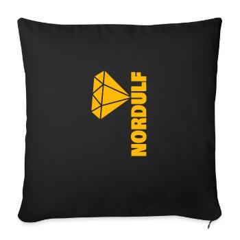 Nordulf en tant que noble - Housse de coussin décorative 45 x 45 cm - noir - Devant