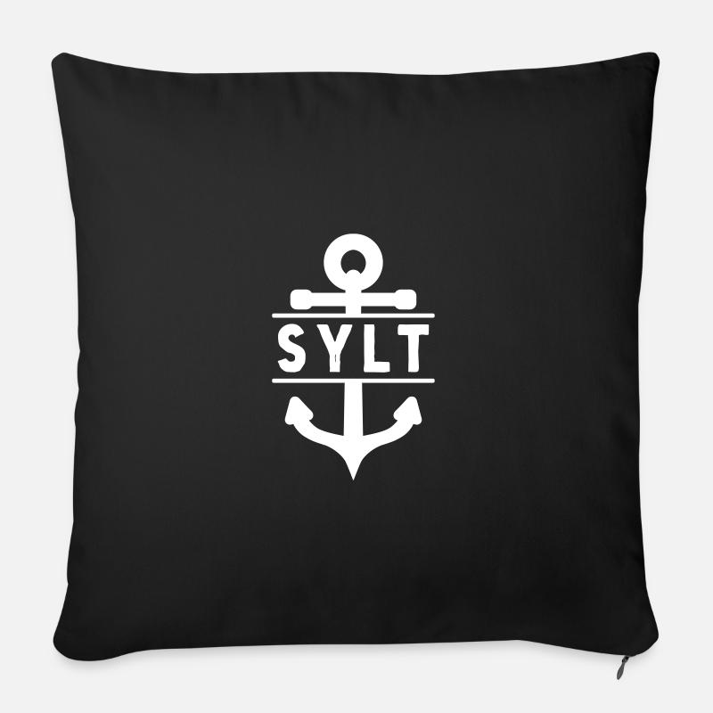 SYLT - Sofakissenbezug 45 x 45 cm - Schwarz