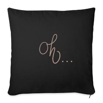 Oh... Design 20240101 031914 0000 - Sofakissenbezug 45 x 45 cm - Schwarz - Vorne