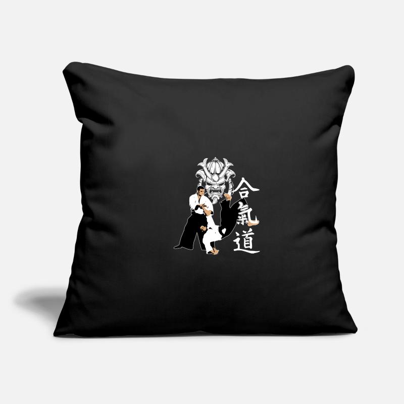 Aikido Samurai Mask Sofakissenbezug 45 x 45 cm