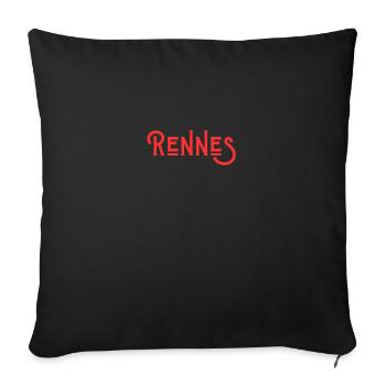 Rennes - Housse de coussin décorative 45 x 45 cm - noir - Devant