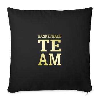 Basketball Team Mannschaft - Sofa pillowcase 17,3'' x 17,3'' (45 x 45 cm) - black - Front