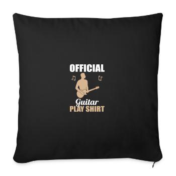 Official Guitarist Game Gift Shirt - Sofa pillowcase 17,3'' x 17,3'' (45 x 45 cm) - black - Front