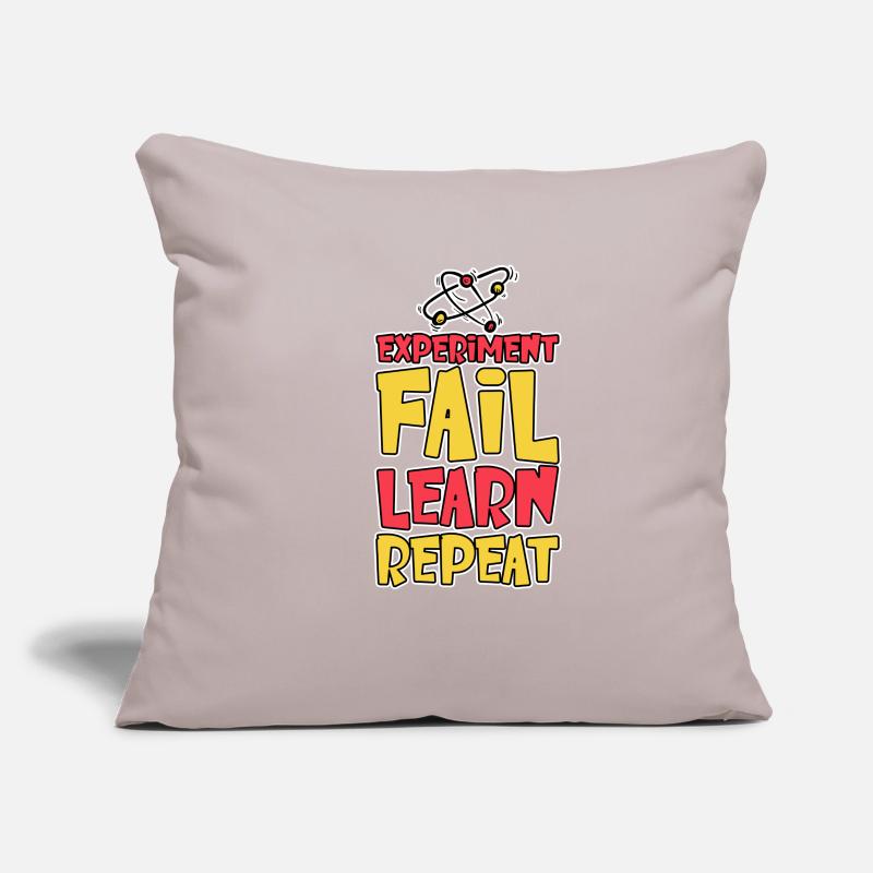 Experiment Fail Learn Repeat 2 Sofa pillowcase 17,3'' x 17,3'' (45 x 45 cm)
