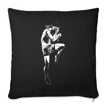 Muay Thai - Sofa pillowcase 17,3'' x 17,3'' (45 x 45 cm) - black - Front
