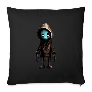 Monstre mignon - Housse de coussin décorative 45 x 45 cm - noir - Devant