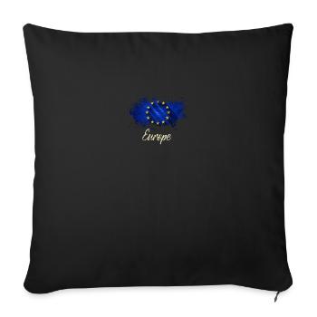 Europe - Housse de coussin décorative 45 x 45 cm - noir - Devant