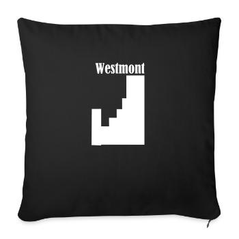 Westmont - Sofa pillowcase 17,3'' x 17,3'' (45 x 45 cm) - black - Front