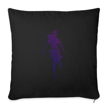 Shuffle Boy Shuffledancer Shuffle Girl - Sofa pillowcase 17,3'' x 17,3'' (45 x 45 cm) - black - Front