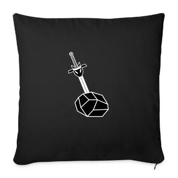 Ekulibur - Housse de coussin décorative 45 x 45 cm - noir - Devant