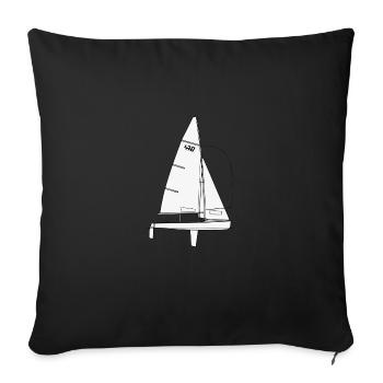 470s crack - Sofa pillowcase 17,3'' x 17,3'' (45 x 45 cm) - black - Front