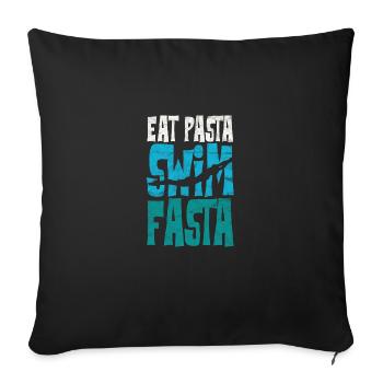 Funny Swimming Swim Team - Sofa pillowcase 17,3'' x 17,3'' (45 x 45 cm) - black - Front