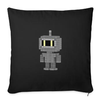 Roboter - Sofakissenbezug 45 x 45 cm - Schwarz - Vorne