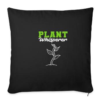 Plant Whisperer Greenskeeper Poison - Sofa pillowcase 17,3'' x 17,3'' (45 x 45 cm) - black - Front