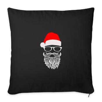 Tenue de Noël Hommes Full Beed Chemise de Noël - Housse de coussin décorative 45 x 45 cm - noir - Devant