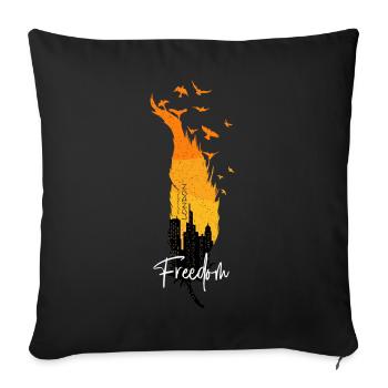 City Freedom High Fashion Londres - Housse de coussin décorative 45 x 45 cm - noir - Devant