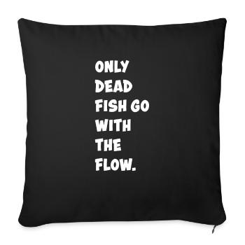 Lustig Lustiger Spruch Funny Geschenk Lustige - Sofakissenbezug 45 x 45 cm - Schwarz - Vorne