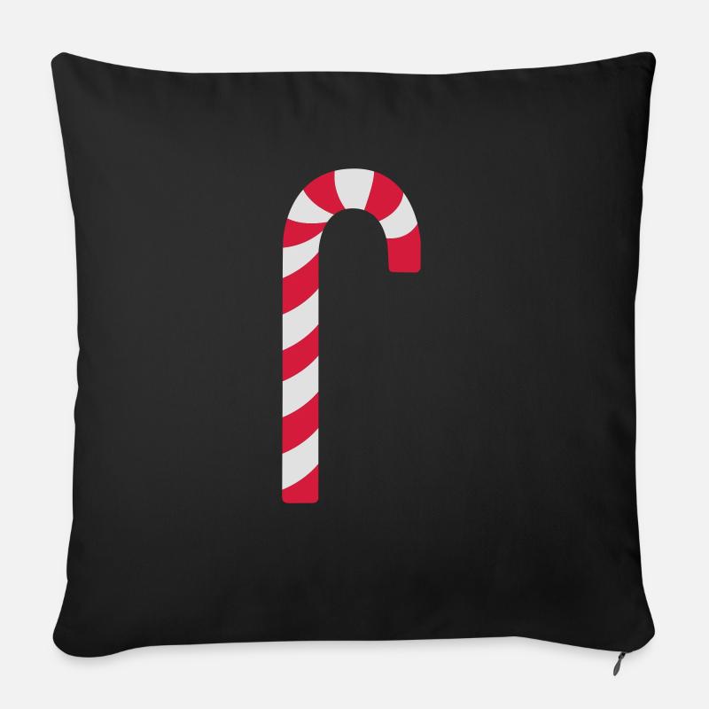 Zuckerstange - Sofakissenbezug 45 x 45 cm - Schwarz