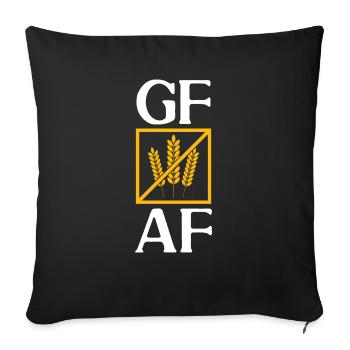 Gluten Free Gluten Intolerance - Sofa pillowcase 17,3'' x 17,3'' (45 x 45 cm) - black - Front