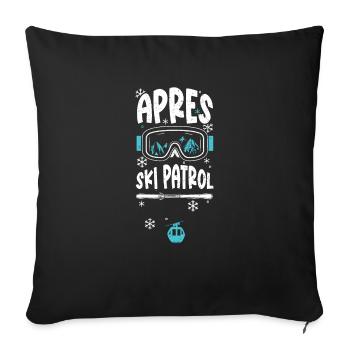 Apres Ski Patrol - Apres Ski - Sofakissenbezug 45 x 45 cm - Schwarz - Vorne