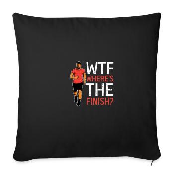 Où est la finition ? Personne humoristique Poison - Housse de coussin décorative 45 x 45 cm - noir - Devant