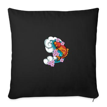 Kirschblüte Aquarist Gift - Sofakissenbezug 45 x 45 cm - Schwarz - Vorne