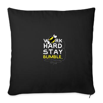 Bumble Hard Working Person Cadeau - Housse de coussin décorative 45 x 45 cm - noir - Devant