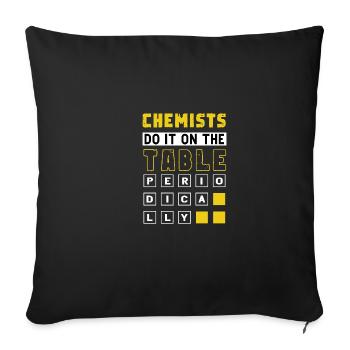 Chimistes scientifiques à intervalles réguliers - Housse de coussin décorative 45 x 45 cm - noir - Devant
