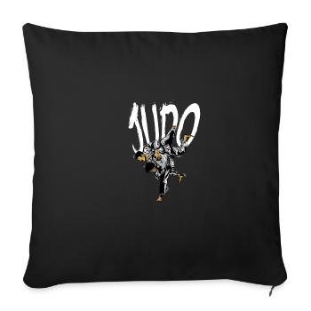 Judo Sports Professeur de Judo Poison - Housse de coussin décorative 45 x 45 cm - noir - Devant
