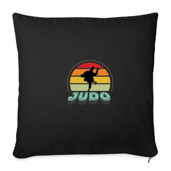 Judo Sports Compétition Personne Poison - Housse de coussin décorative 45 x 45 cm - noir - Devant