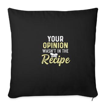 Was not in prescription Sarcastic person poison - Sofa pillowcase 17,3'' x 17,3'' (45 x 45 cm) - black - Front