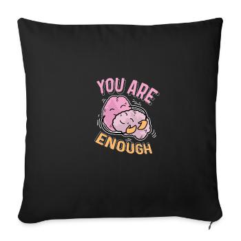 Vous êtes assez aimant personne poison - Housse de coussin décorative 45 x 45 cm - noir - Devant
