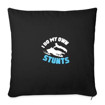 Own stunts Fearless Person Poison - Sofa pillowcase 17,3'' x 17,3'' (45 x 45 cm) - black - Front